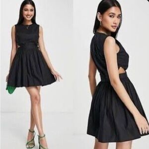 Black French connection mini dress